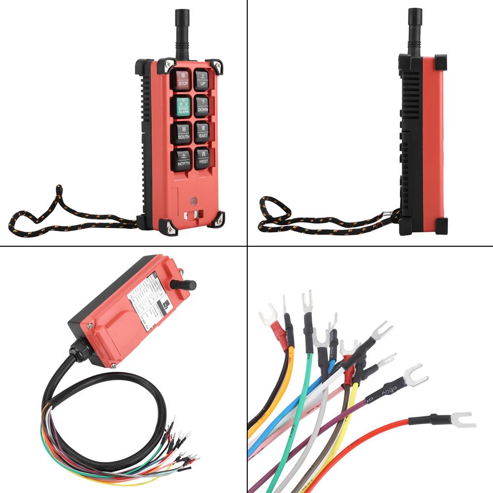 Комплект промышленного беспроводного пульта управления краном с 8 кнопками для тяжелых условий эксплуатации