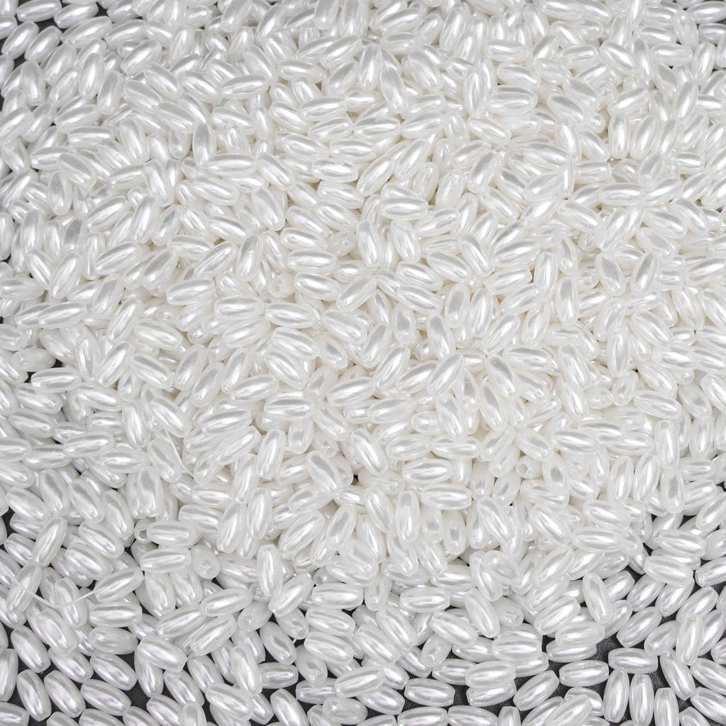 50/100Pcs White High Brightness ABS Water Droplet Shaped Imitation Pearls Scattered Beads For DIY Bracelets Necklaces Jewelry Making