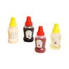 4 шт. мини-бутылочки для кетчупа, аксессуары для коробок Bento, мини-бутылочка для приправ объемом 25 мл, переносная банка-дозатор для заправки салата с медовым соусом.