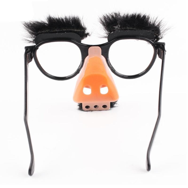1 шт. Накладной нос, забавные очки, украшение на Хэллоуин, ноздри, брови, забавный розыгрыш мага, реквизит для снятия стресса