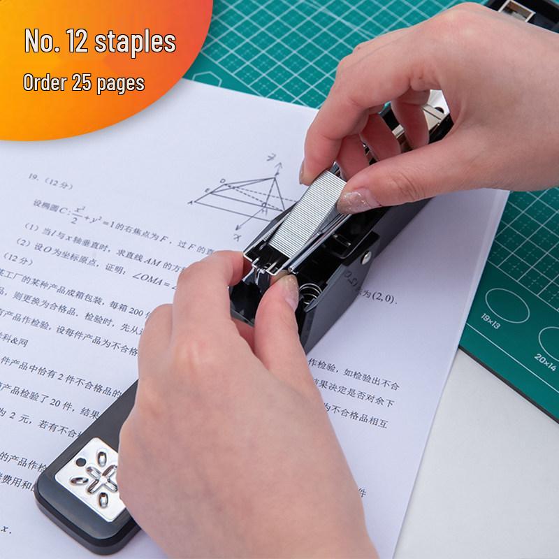 Deli Вращающийся на 360° степлер, не требующий больших усилий, для студентов и офисов