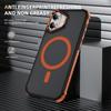 For iPhone 16 Case Compatible with MagSafe PC + TPU Skin Feeling Back Cover - Orange