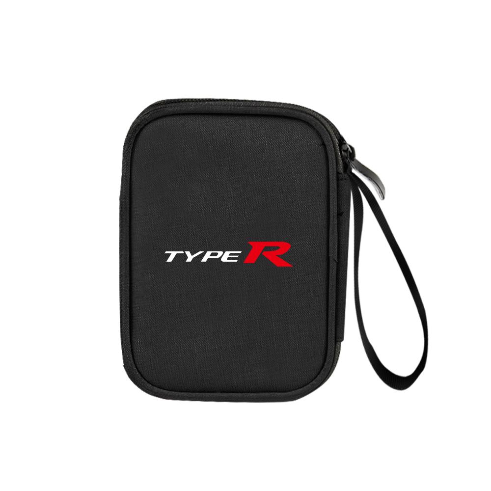 AQW1 Car Digital Supplies Storage Bag Key USB Cable Earphone Organizer Box For Honda Civic Accord Hrv Jazz CR-Z Element Insight MDX