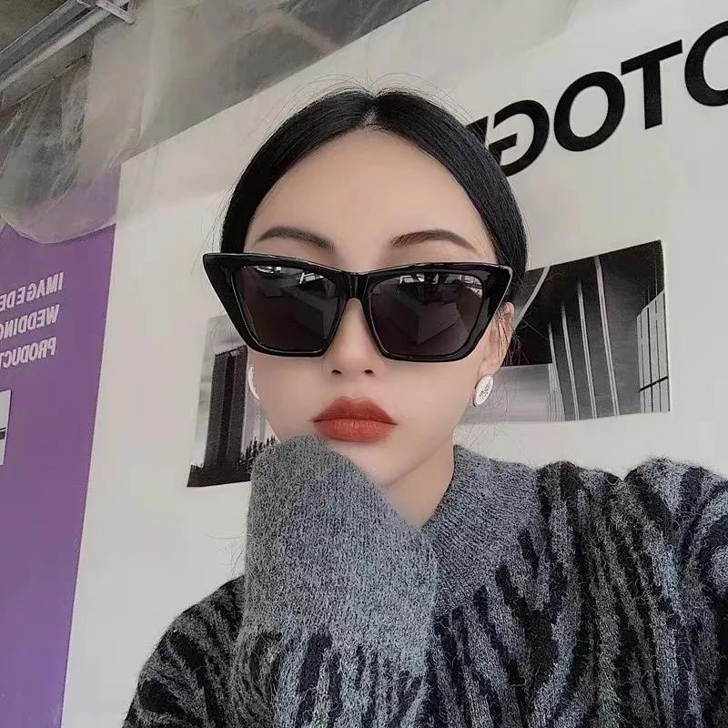 Винтажные солнцезащитные очки «Кошачий глаз» для женщин, дизайнерские, модные, ретро, зеркальные, защита UV400, для улицы, Очки от солнца