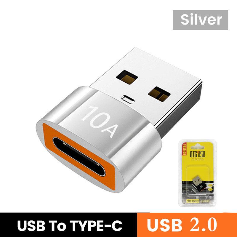 Адаптер USB на Type-C OTG для зарядки, передачи данных и аудио - Совместим с Apple 15, Huawei, OPPO