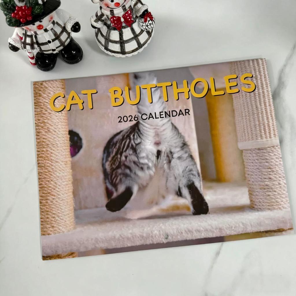 2026 Cats Chillin with Coffe Wall Calendar Hangable Family Schedule Planner Organizer Calendar for Bedroom Home Office Decor