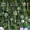 18/28 Pcs Teardrop Shape Christmas Tree Decor Sparkling Icicle Decorations Pendant  Windows