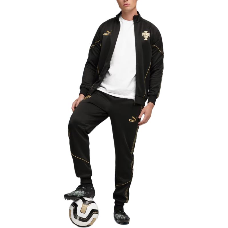 Puma Anthem FW25 Portugal Special Edition King Предматчевые спортивные брюки с манжетами на кулиске средней посадки Мужские брюки 707143-19