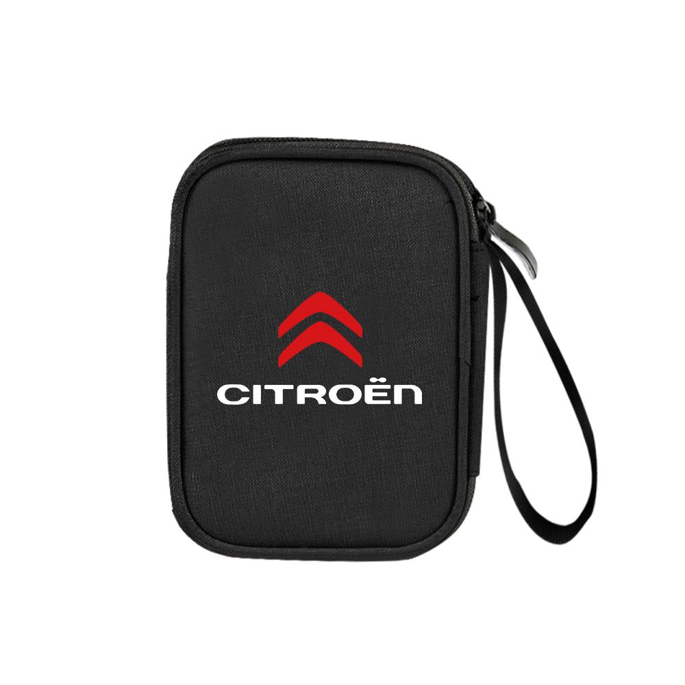 Multi-Function Car Travel Cable Bag Digital Product Storage Bag For Citroen C4 Picasso Xsara C5 Aircross Cactus C1 C2 C3 C6 C8