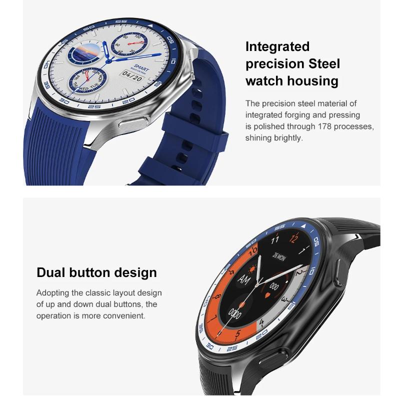 2025 Новые мужские бизнес-часы Часы X 4G Большой объем памяти Воспроизведение видео Смарт-часы Спорт Фитнес Водонепроницаемые часы