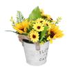 Simulation Sunflower Potted Plant High Simulation Dining Table Bonsai Fake Flower Yellow for Home Decoration