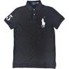 Polo Big Pony Logo Embroidered Solid Color Short Sleeve Polo Shirt Men Tops Dark-Gray 710697457-046
