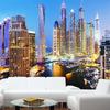 3D обои Красивый ночной пейзаж Дубая Фреска Гостиная Телевизор Диван Офис Фон Настенная роспись