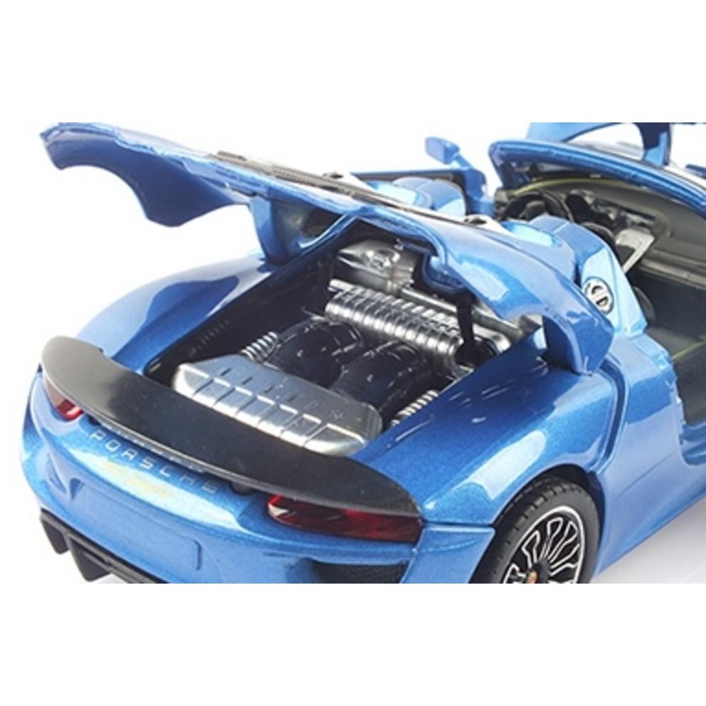 Реплика 1:24 Porsche 918 Spyder Металлическая Модель Автомобиля с Открывающимися Дверями и Светодиодной Подсветкой