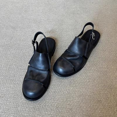 Ноги не устают! Босоножки Баотоу женские новые летние 2025 года носят высококачественную мягкую подошву ретро римские туфли