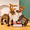 Cute simulated elk four unlike plush toy doll Christmas deer