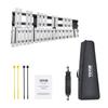 30 Note Glockenspiel Xylophone Bell Kit with Mallets, Drum Sticks and Bag
