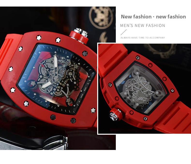 Стильные современные кварцевые часы унисекс с прозрачной задней крышкой, идеально подходящие для бизнеса и отдыха.