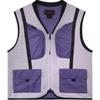 Контрастный сетчатый жилет с несколькими карманами, мужские жилеты, розовый, фиолетовый DM1387-530