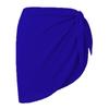 Summer Women's Short Saree Seaside Vacation Beach Party Bikini Cover-ups Solid Color Chiffon Breathable Wrap Mini Skirt