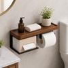 Luxury Light Wooden Wall Mounted Napkin Stand Without Perforation Toilet Paper Stand Bathroom Accessories Home Decor