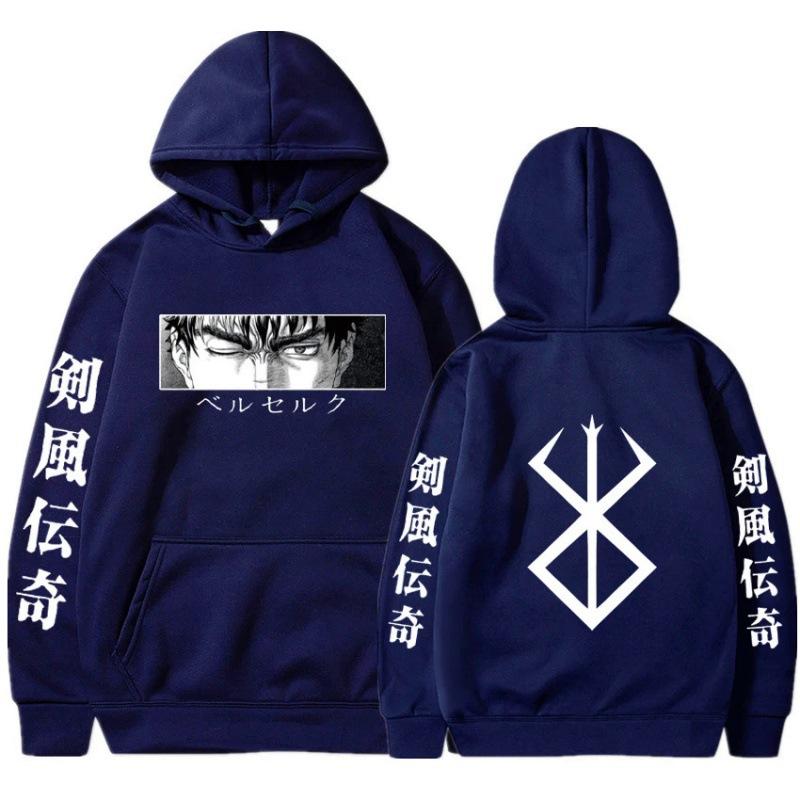 Толстовки с капюшоном Anime Berserk Hoodie Осень-Зима