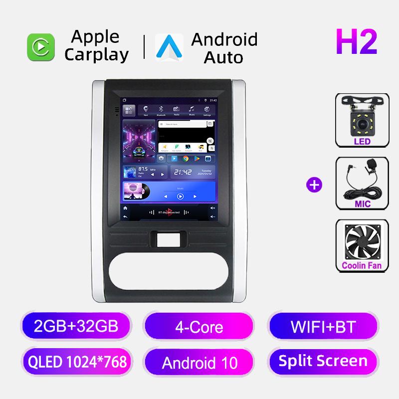 9,7-дюймовый вертикальный Android 12 радио для Nissan X-Trail 2 T31 2007-2015 мультимедийный проигрыватель 2Din Carplay GPS навигация головное устройство стерео