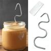 Peanut Butter Stirrer, Stainless Steel Peanut Butter Mixer Tool Fits 12 To 30 OZ Jars for Mixing Various Butter & Jam