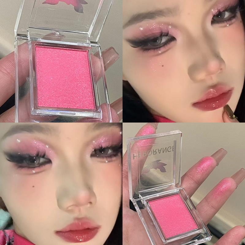 Мини Матовые Тени для век Персиково-Розовые Румяна Натуральные Коричневые Контур для лица Водостойкие Стойкие Блестящие Матовая Основа под тени База Макияж