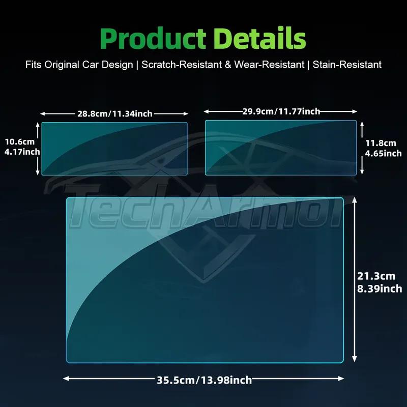 Car Tempered Glass Protective Film Set For BYD equation Leopard 5 2025+ Auto GPS Navigation Dashboard Display Screen Protector