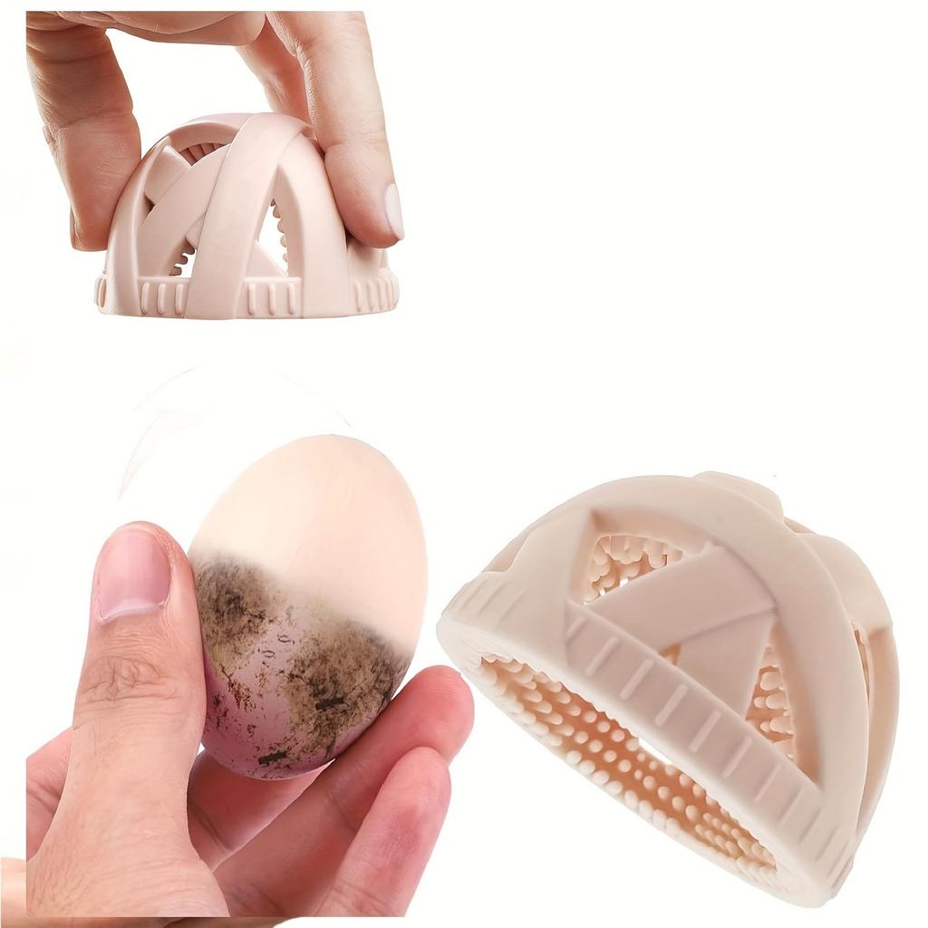 Силиконовая кухонная щетка, щетка для мытья яиц, многоразовая нескользящая щетка для фруктов и овощей, многофункциональный мягкий силиконовый чистящий инструмент.