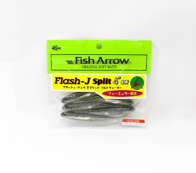 Fish Arrow Мягкая приманка Flash J Split SW 4 дюйма, 5 шт. в упаковке #112 (8856)