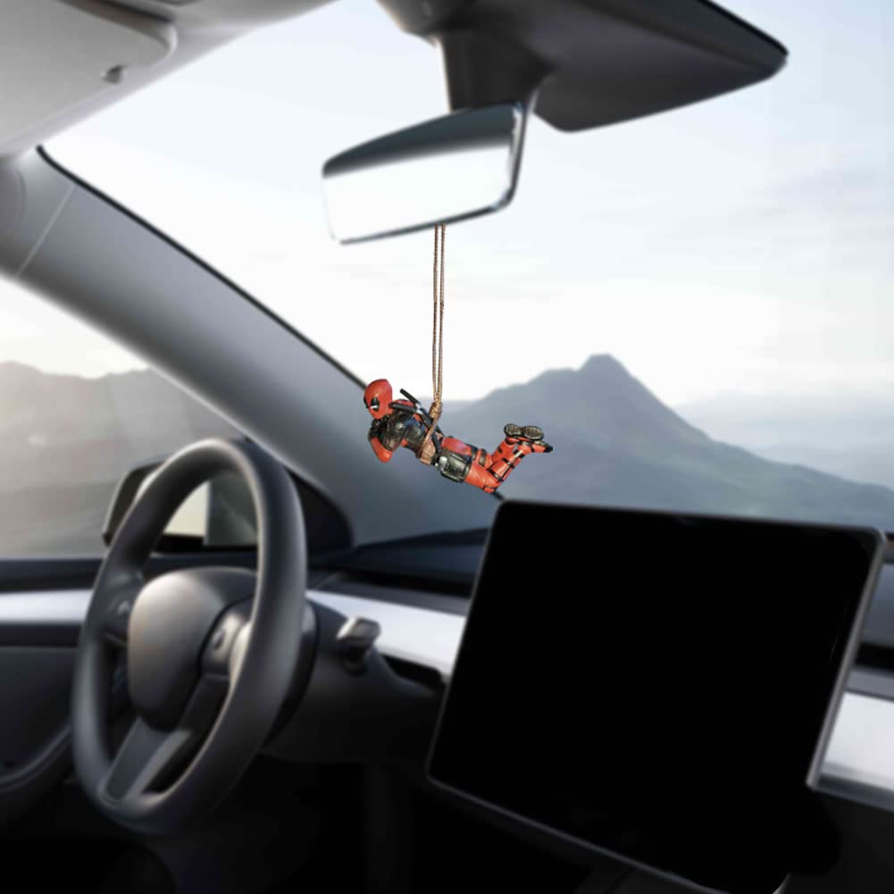 Автомобильные аксессуары Deadpool, подвесные аксессуары для зеркал заднего вида, забавные автомобильные аксессуары,