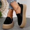 Распродажа модной женской обуви 2024 года, новые женские вулканизированные туфли One Kick, осенние туфли с круглым носком на твердой платформе для отдыха на природе, повседневные туфли большого размера