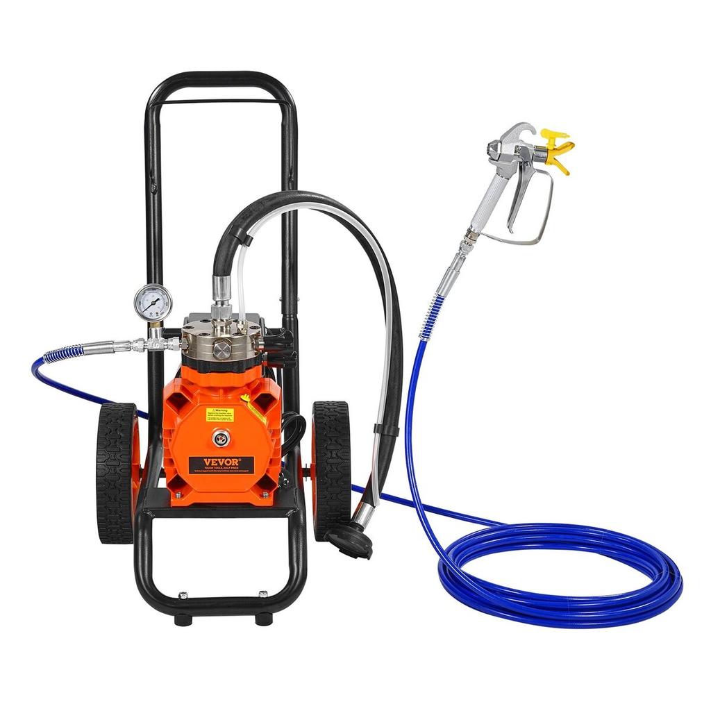 Cart Airless Paint Sprayer Diaphragm Paint Airless Sprayer 1100W Electric