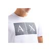 Armani Exchange Мужская футболка с коротким рукавом и принтом в виде букв FW24, Белый 8NZTCK-Z8H4Z-11100