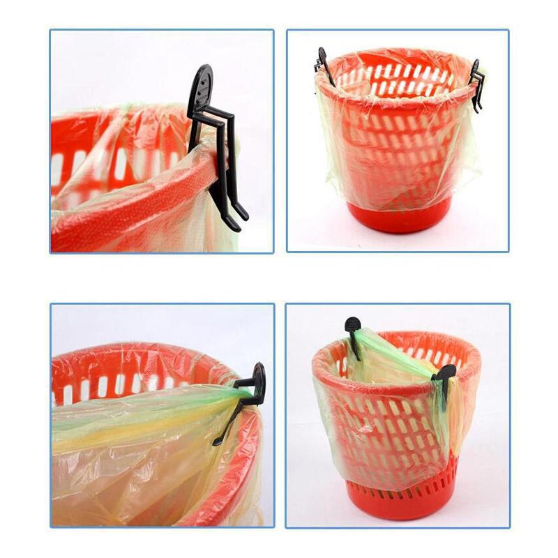 2 шт. практичный пластиковый зажим для мусорного мешка фиксированный держатель для отходов зажим для мусорного ведра кухонные гаджеты для ванной комнаты
