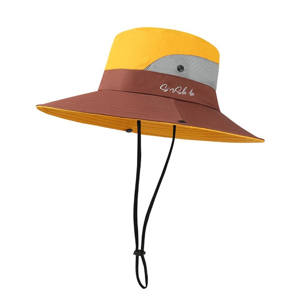 Couple outdoor sun hat children foldable summer sun protection hat cycling travel climbing bucket hat