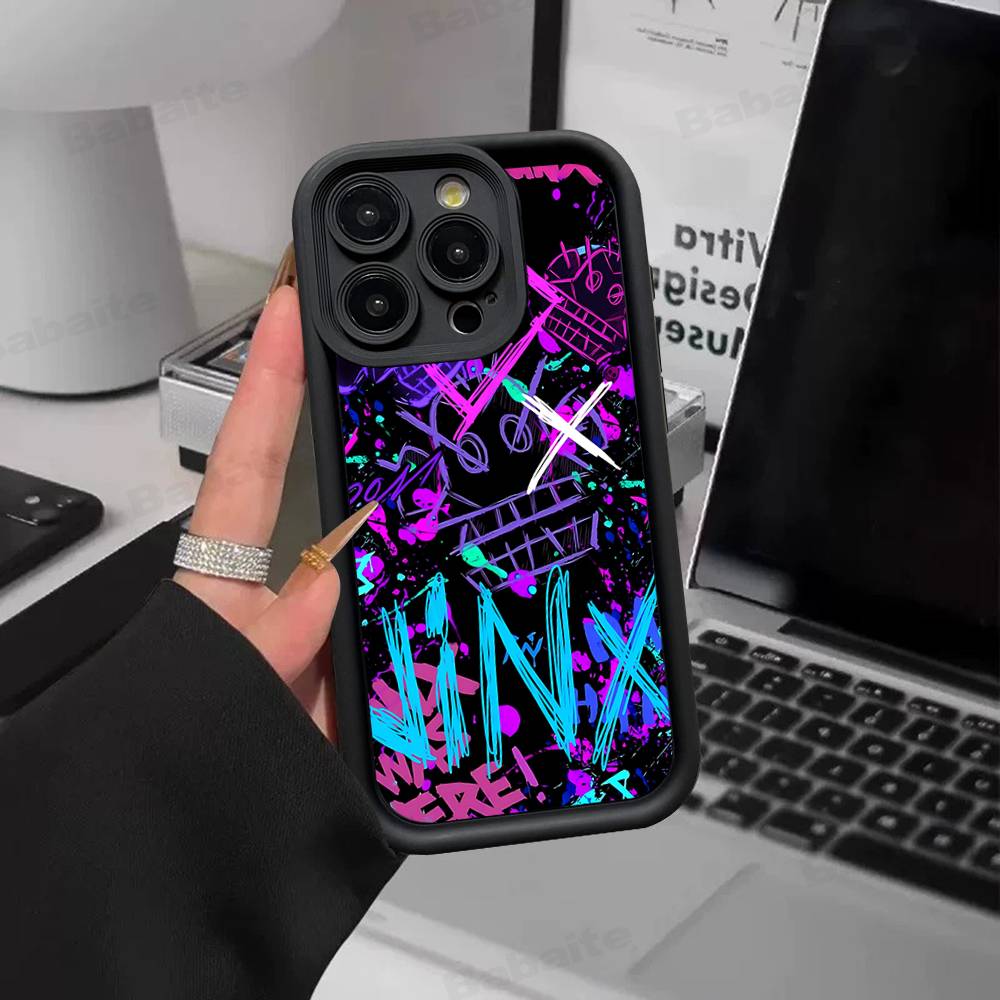 Graffiti Arcane Jinxs Silicone Phone Case For IPhone 17 Pro Max 16 15 14 13 12 11 Plus 17 Air