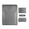 Market A MacBook Leather Liner Laptop Pouch Set, Gray