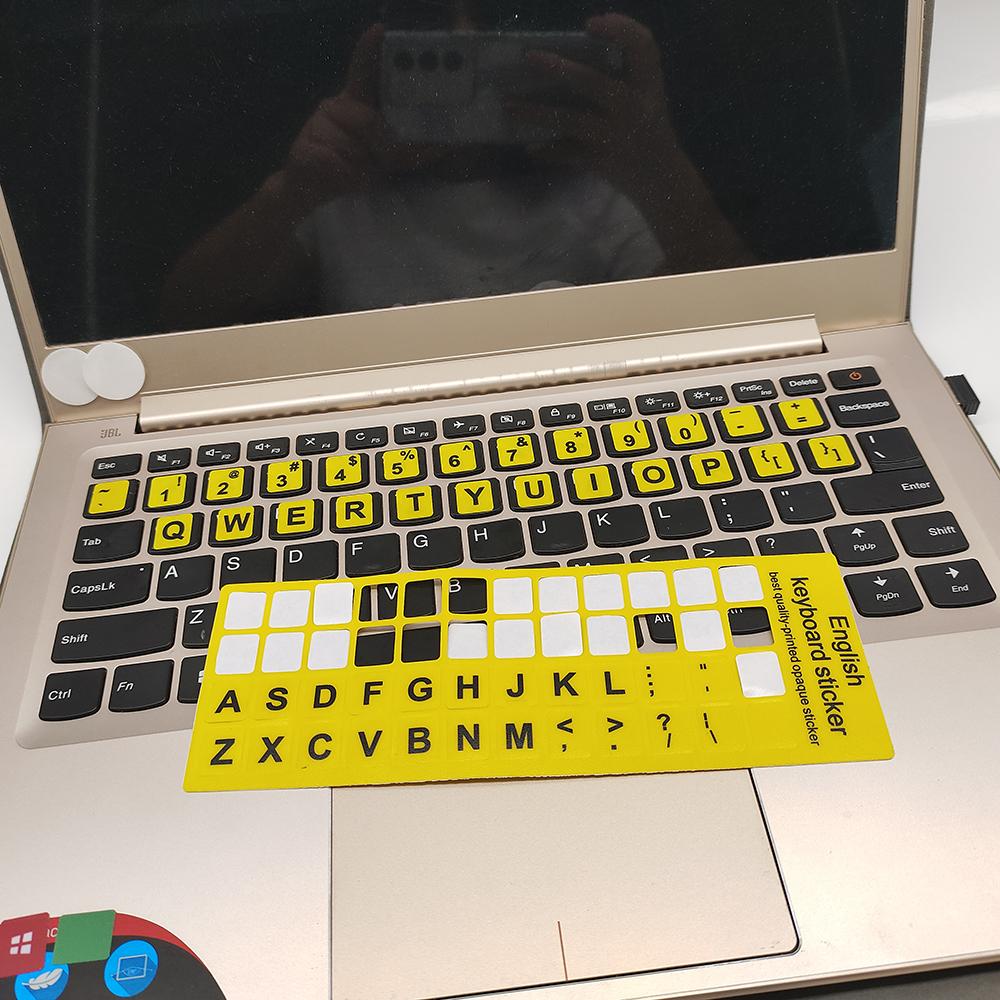 English Letters Keyboard Stickers For Notebook Computer Laptop Accessories Keyboard Covers Colourful Waterproof And Austproof