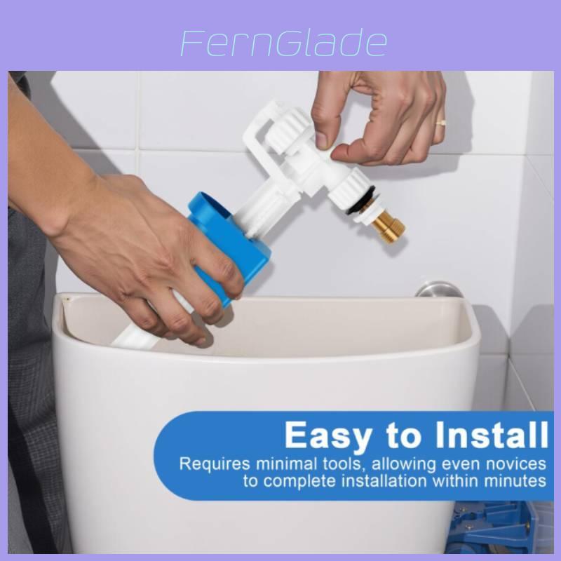 Side Inlet Toilet Cistern Fill Valve 1/2 Inch Brass Thread Air Gap Design Replacement Flush Fitting