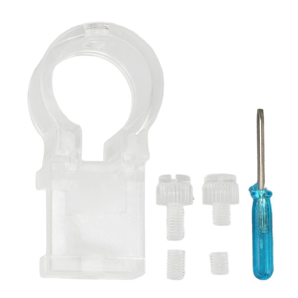 Aquarium Hose Clamp Transparent Split Type Plastic Water Pipe Fixing Clip for Fish