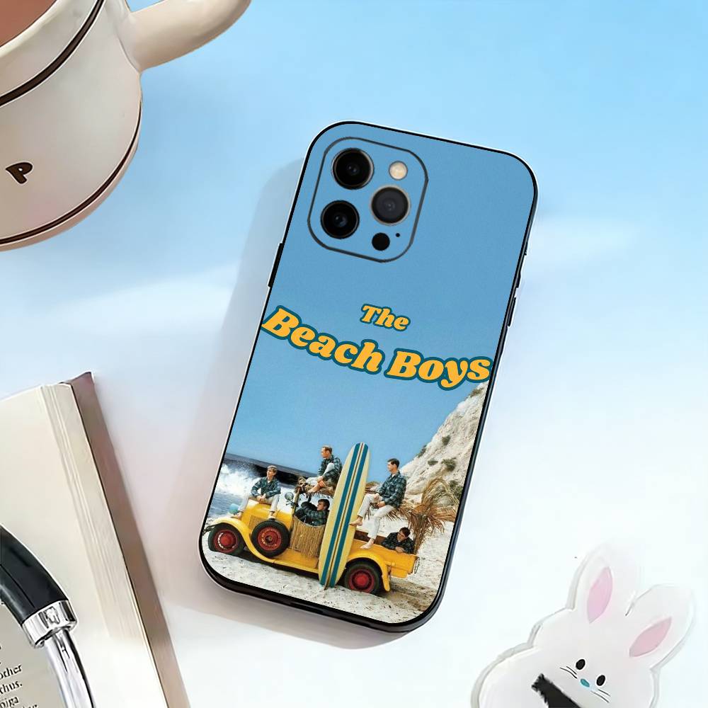 Чехол для телефона B-Beach Boys для iPhone 17, 16, 15, 14, 13, 12, 11 Plus, Pro Max, Другие Мягкий Черный Чехол