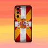 S-Spain S-Spanish Flag Art Phone Case For Samsung Galaxy A73,21,22,32,71,53,52,51,80,5G Soft Black Cover