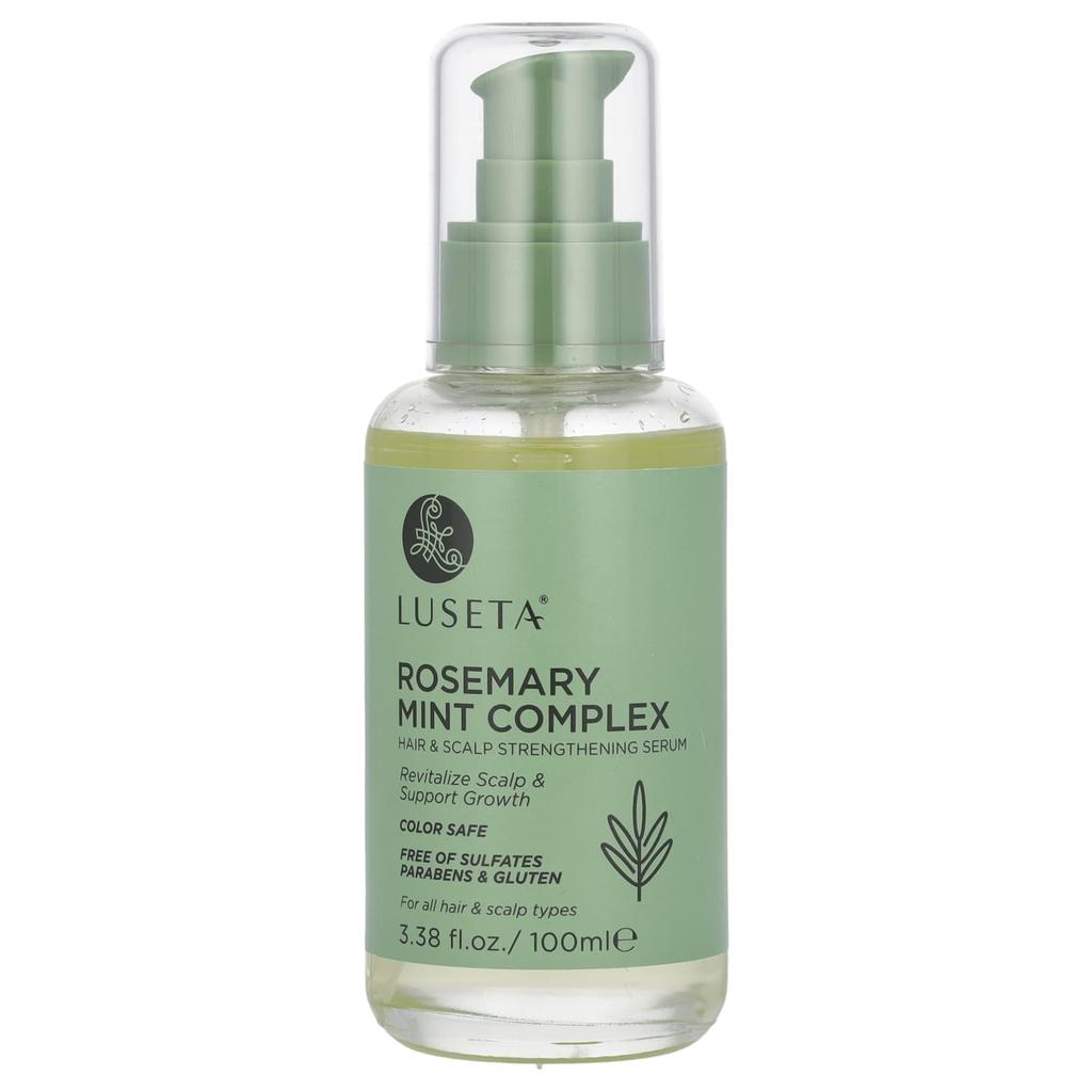 Rosemary Mint Complex, Hair and Scalp Strengthening Serum, For All Hair and Scalp Types, 100 Ml (3.38 Fl Oz)