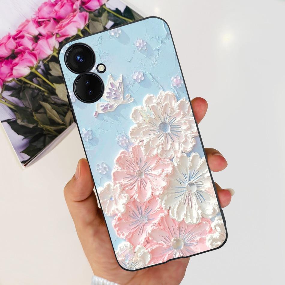 Для Tecno Spark 9 Pro KH7 KH7n Милый Мультяшный Чехол Для Телефона Для Tecno Spark 9Pro Черный Силиконовый Мягкий ТПУ Чехлы