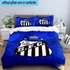 3pcs Fc Crest Design Printed Bedding Set Duvet Cover Closure Includes 1 Duvet Cover & 2 Pillowcases Bedding Sets Home Decor Gifts