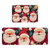 Christmas Kitchen - Mat Carpet Flannel Doormat Two-piece Set