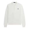 Fred Perry Mens Plain Knitted Long-Sleeved Polo Shirt